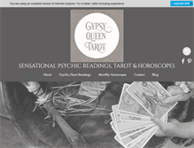 Tablet Screenshot of gypsyqueentarot.com